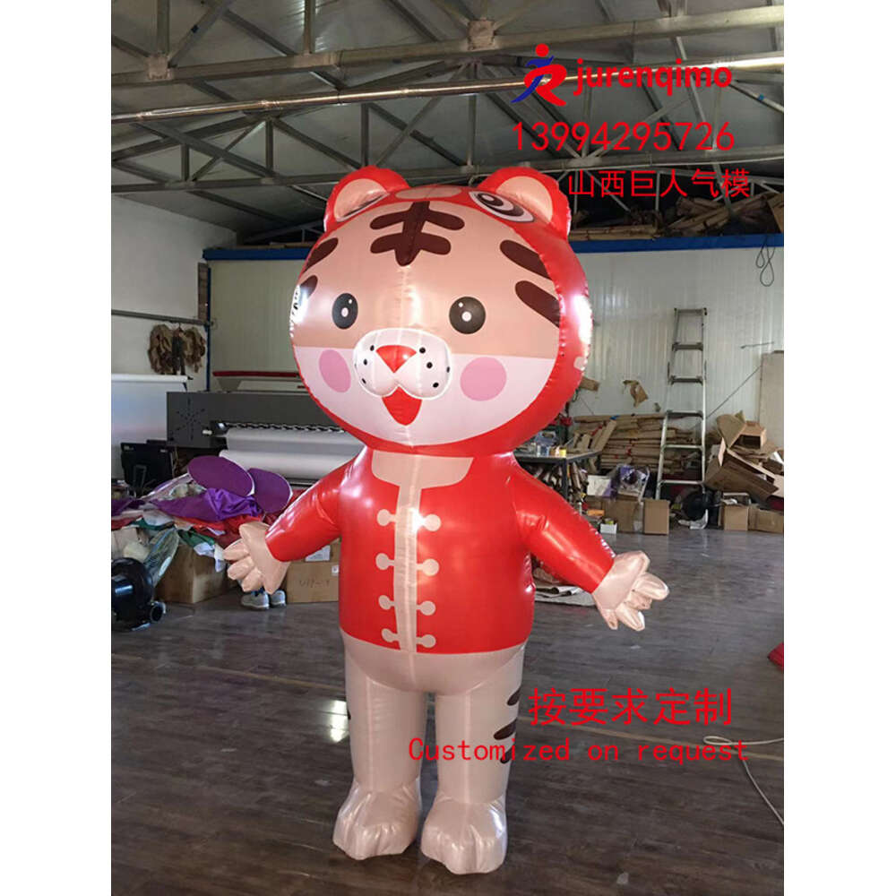 Mascot Costumes Tiger Baby Gas Model Little Tiger Walking Suit Party Iatable People Wear Walkable Props