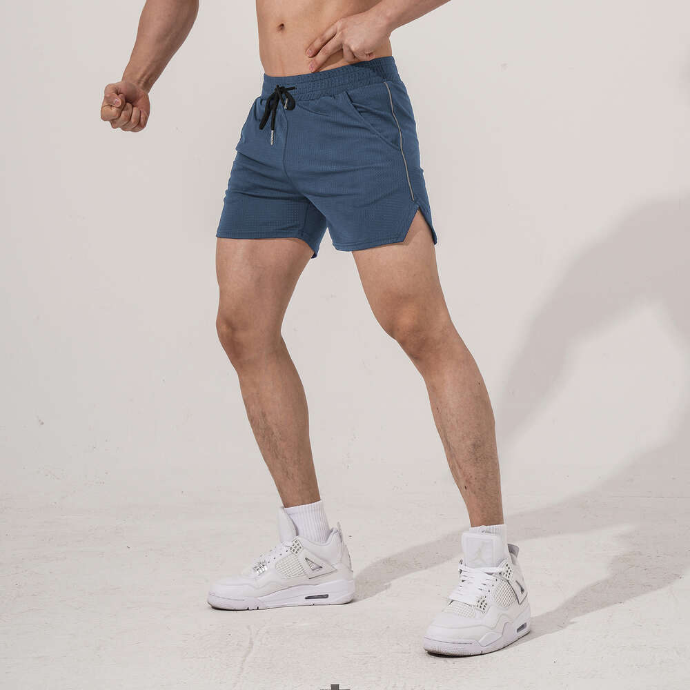 Fiess, sport, vrijetijdsshorts, snel drogen voor heren, ademende, zomerloop training gym mesh kleurblok nieuwe stijl F41632