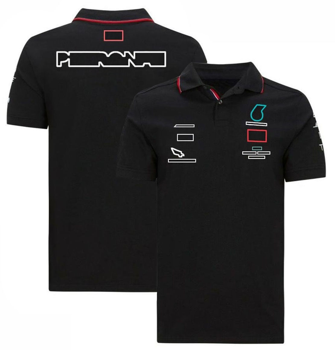 Nya F1 Polo-skjortor Formel 1 Racing T-shirts Team Lapel Kort ärmbilar Fans överdimensionerade T-shirt Summer Breattable Motocross Jersey