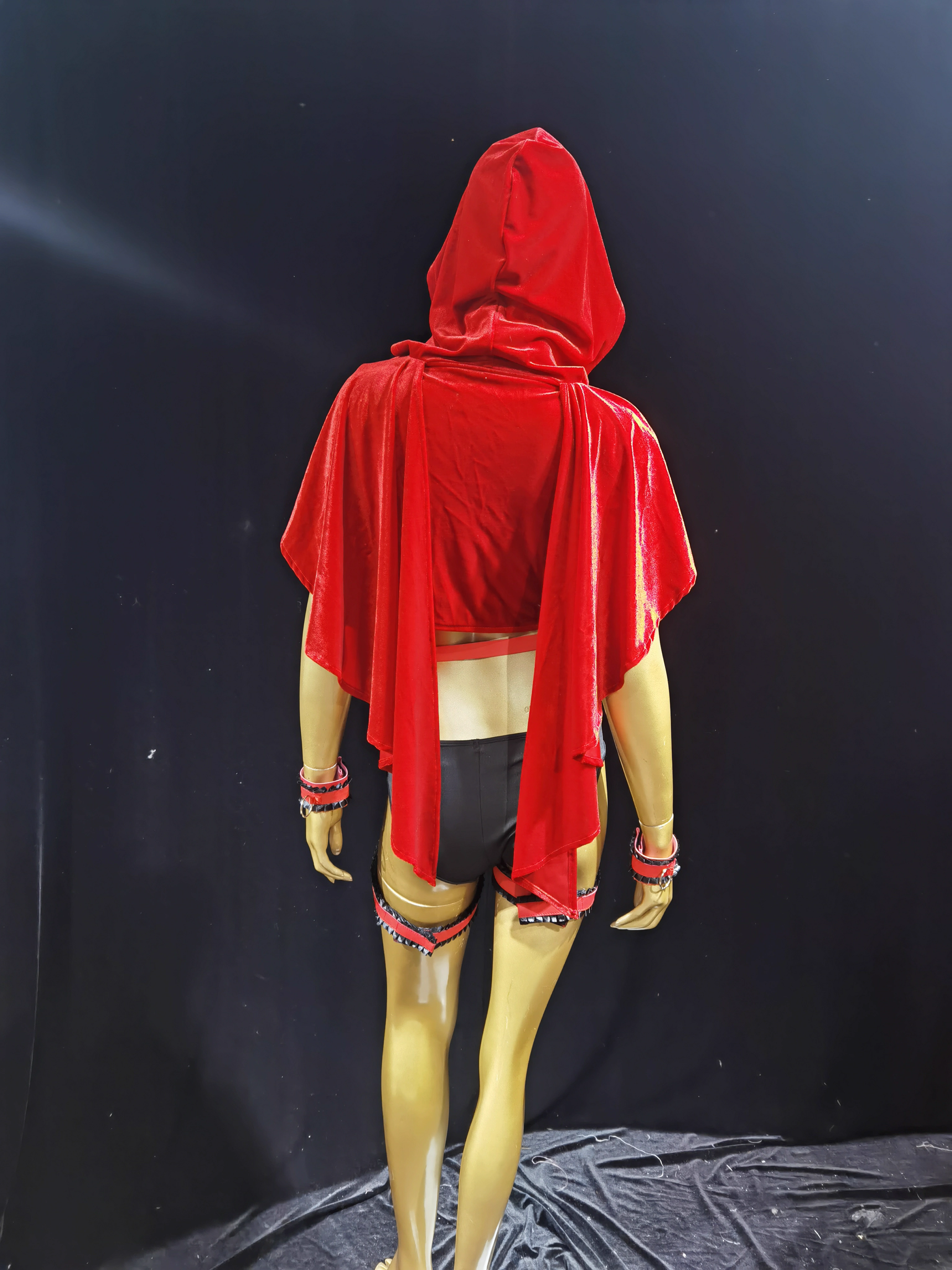 Cosplay Magic Little Riding Hood Cosplay Costume Red Dress Photo Suit Secret Sexy Anime Tenues de tissu serré Femmes Halloween UniformCosplay