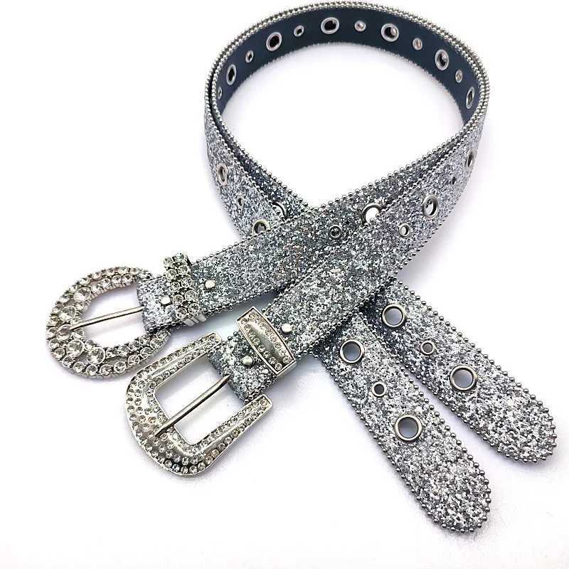 Taille -ketengordels Nieuwe Goth voor Rhinestone Belts Women Pu Lederen Riem voor Rhinestone Belts Western Cowboy Y2K Girls Fashion Belt For Jeans Menl240416