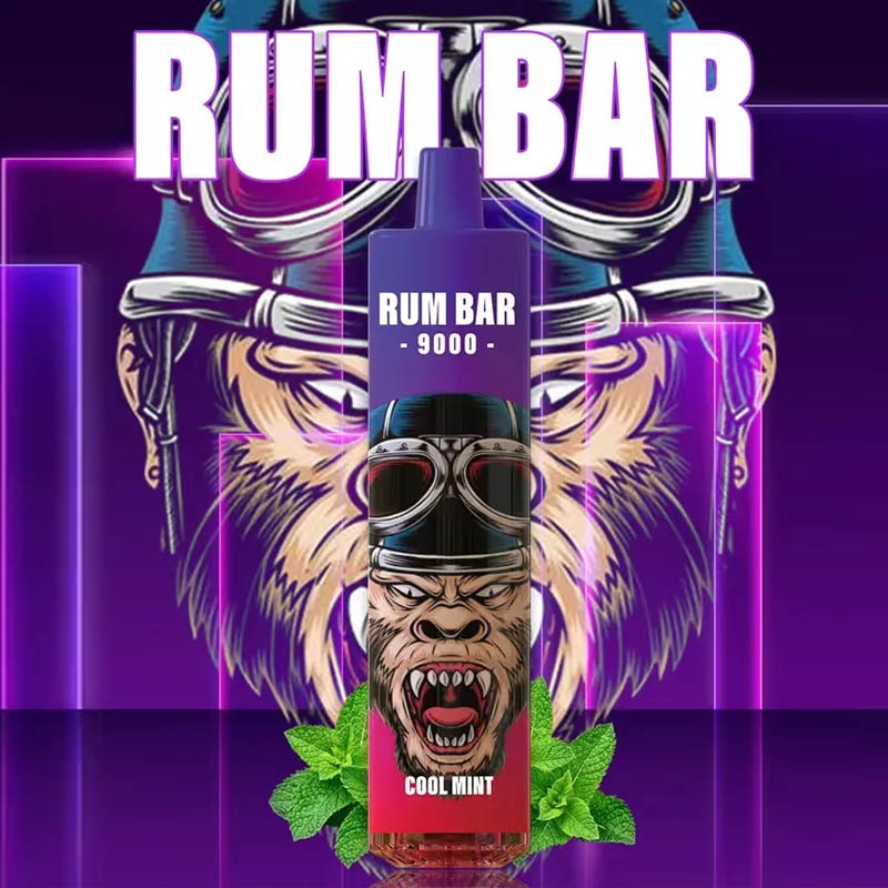 Original Rum Bar 9000 Tornado 15000 Puff Electronic Cigarette Disposable Vape Starter Kit 22 ml Batteri 850mAh Uppladdningsbar e-cigarett Vape Vape Zooy Bang Vapes