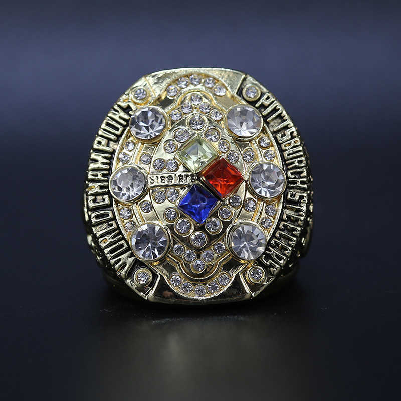 2008 Pittsburgh Steeler NFL Super Bowl Champion Ring Steel Film Ring