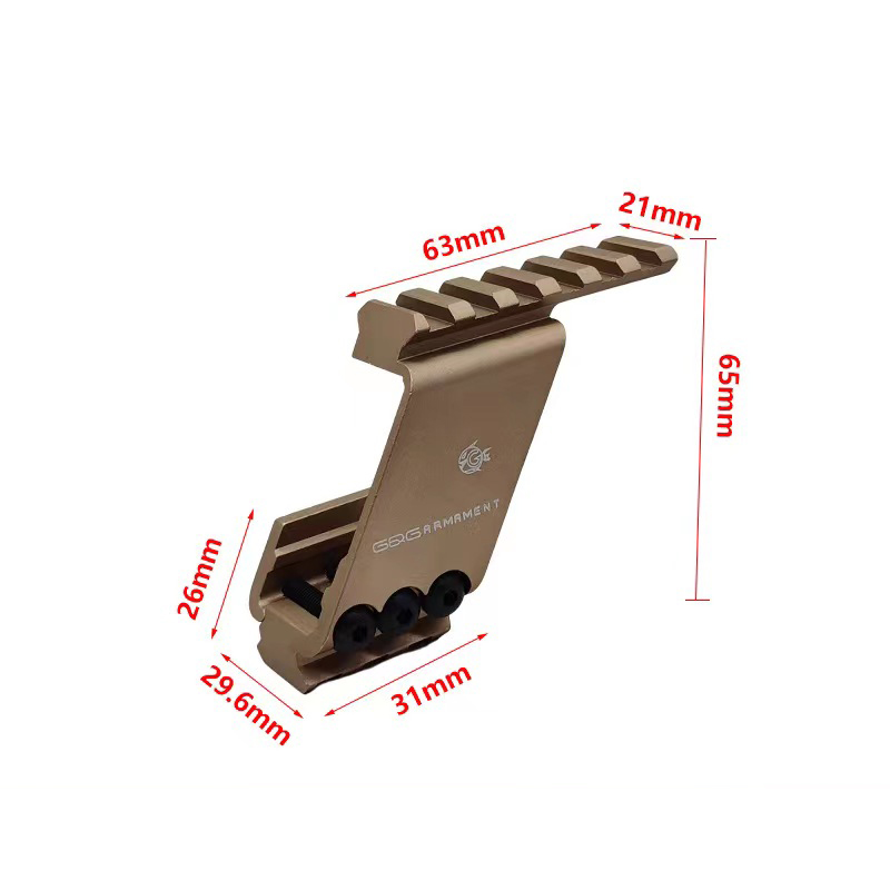 Tactische accessoires P8M Mirror Bridge Leather Rail Nerf Beacon Player MST2011 Ondersteuning