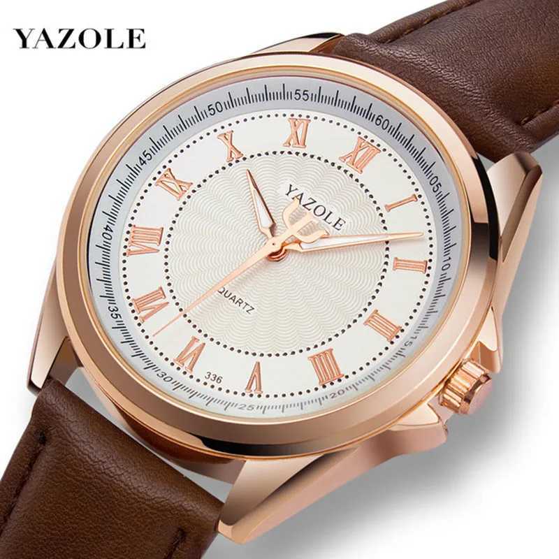 Zegarek na rękę Yazole Quartz Watch Mężczyzna Top marka luksus 2021 zegarki zegarowy kwarc-Watche Hodinky Relogio Masculino Erkek Kol Saati D240417