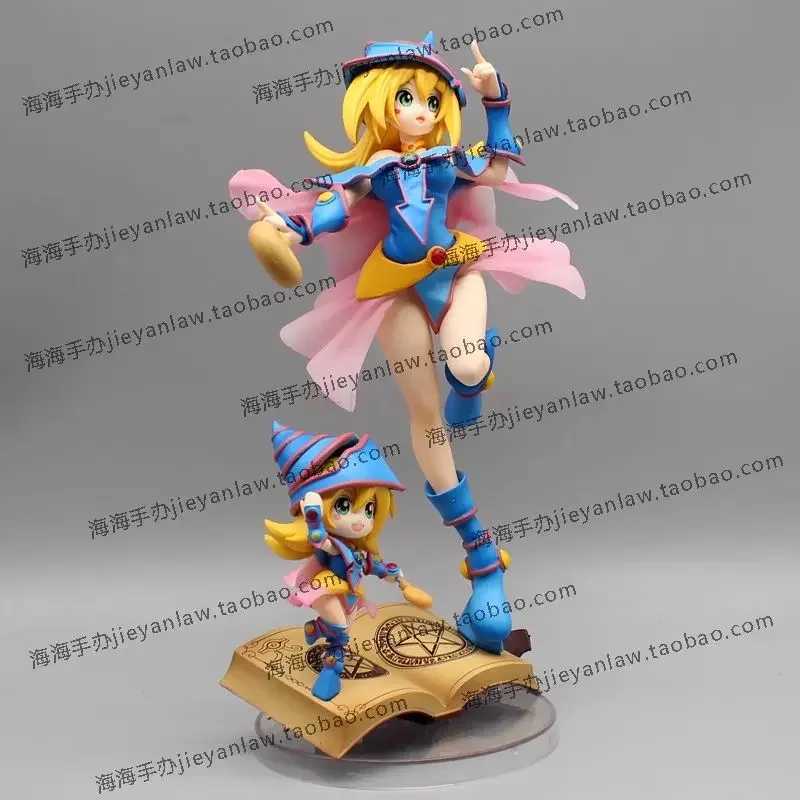 Action Toy Figures 28cm Yu Gi Oh Figurine Mana Anime Figure Dark Magician Action Figure Magic Girl Model PVC Statue Doll Collection Decoration Toys