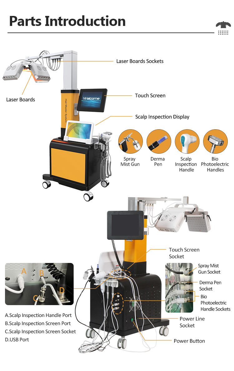 Taibo CE Hair Rebrowth Diode Laser 650NM MACHINE / 650NM NM LIGHTY Thérapie Reprowth / Hair Regrowth Laser