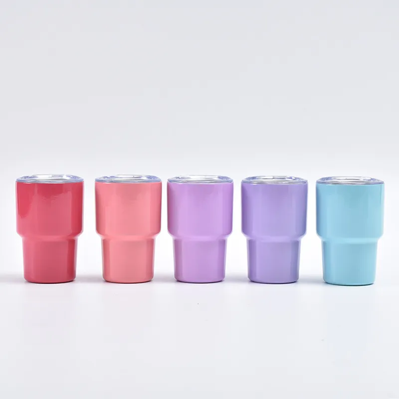 2oz Mini Cup Tumblers Small Cute Mugs Stainless Steel Cup Thermal Insulation Little Tumbler for Women Italian Wine Cup G0911