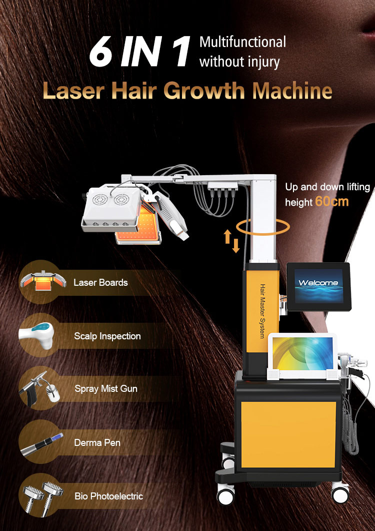 Taibo Hair Rebrowth High Fréquence / 650 Nm Laser Hair Rebrowth / Saldp Machine Hair Rebrowth Beauty Équipement de beauté