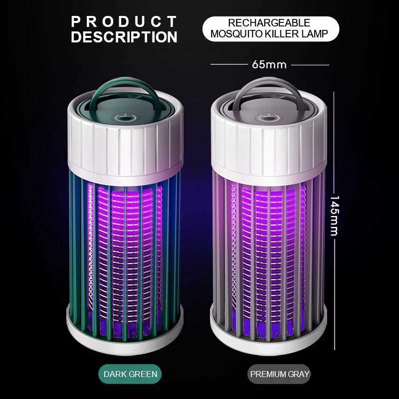 Mosquito Killer Lamps LED mosquito repellent portable mosquito repellent rechargeable camping fly repellent indoor electronic silent insecticide YQ240417