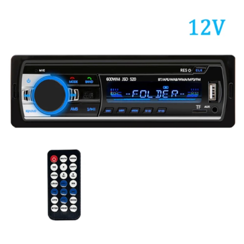 Auto radio 1 lettore stereo stereo digital bluetooth auto mp3 player 60wx4 fm radio stereo audio music usb/sd con in dash aux input