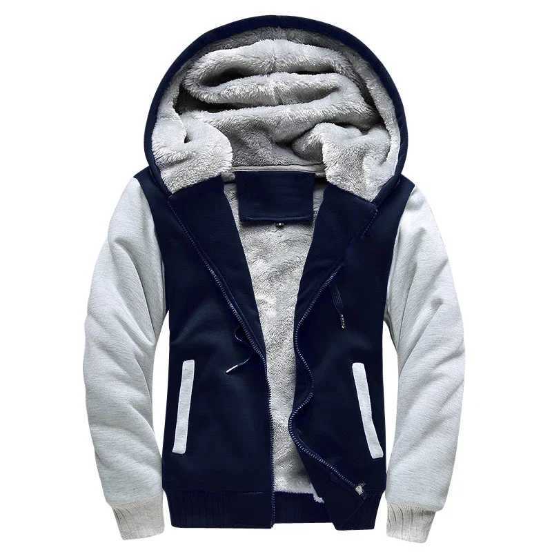 女性のパーカースウェットシャツ冬の暖かいジャケットファッション太い男性フード付きスウェットシャツ男性ウォームスポーツウェアトラックスーツメンズコートS-5XLサイズ240413