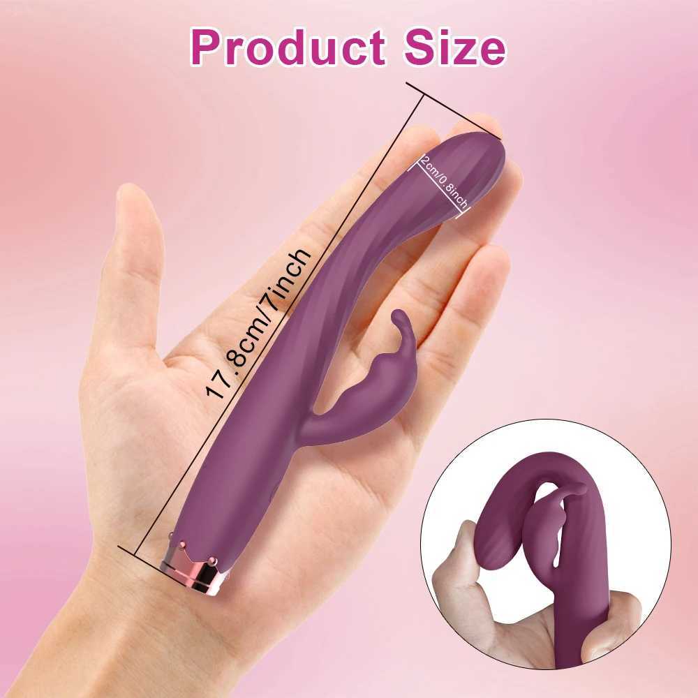 Vibrators Krachtige beginner G-spot konijn vibrator geschikt voor vrouwelijke 10-speed-tepelclitoris om vrouwelijke orgasme vingervormige seks toyl2403L2404 te stimuleren