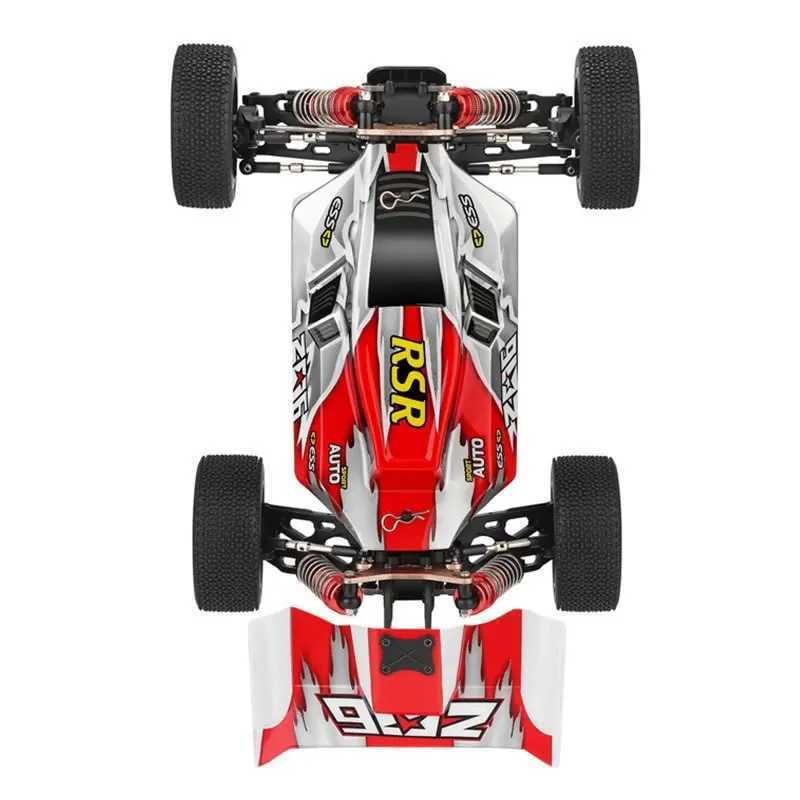 Diecast Model Cars Wltoys 144001 1 14 RC Racing Car 65km/h 2.4gリモートコントロール高速オフロードドリフトショック吸収大人の少年おもちゃ子供ギフトJ240417