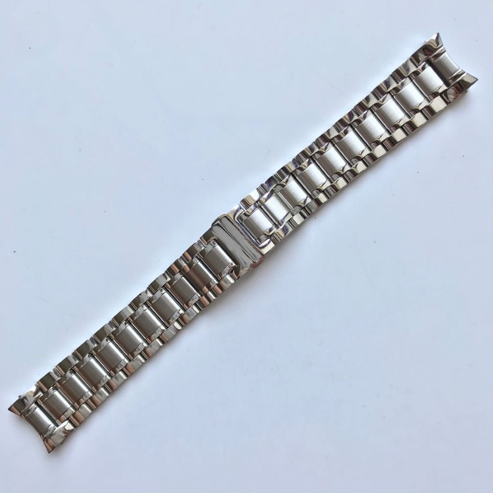 Rostfritt stål Original Watchband för L2 673 Herrband Steel Belt Butterfly Buckl204Q