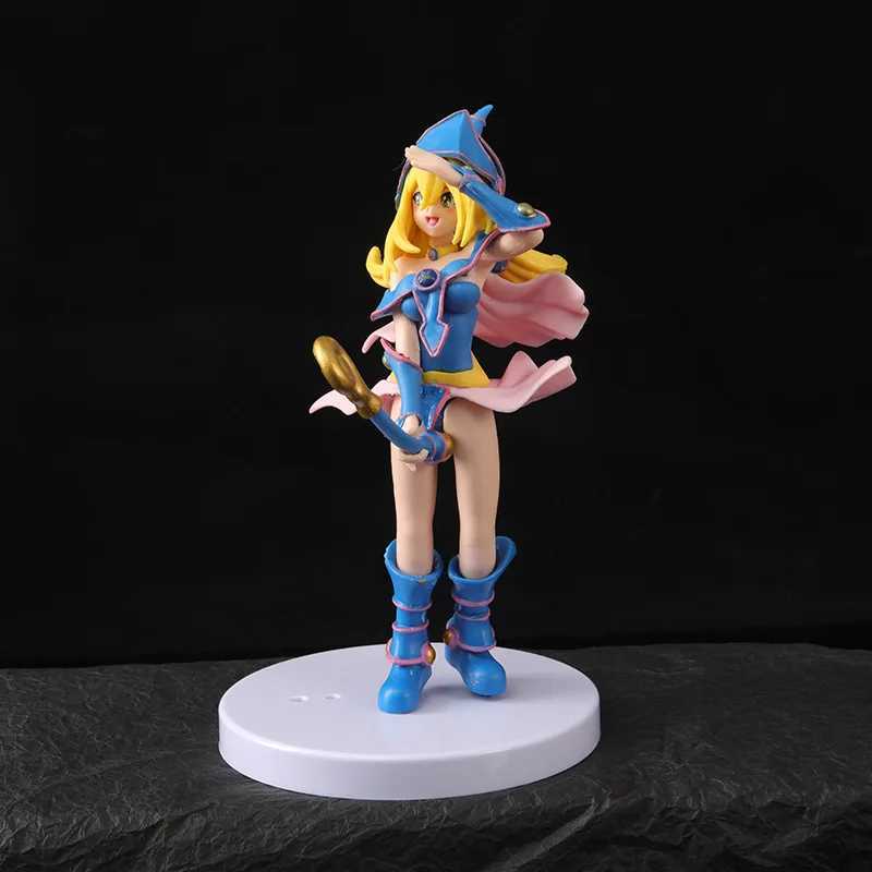 Aksiyon oyuncak figürleri anime yu-gi-oh! Düello canavarlar kız 16cm figür up geçit töreni karanlık sihirbaz kız aksiyon figür yetişkin koleksiyon model bebek oyuncakları