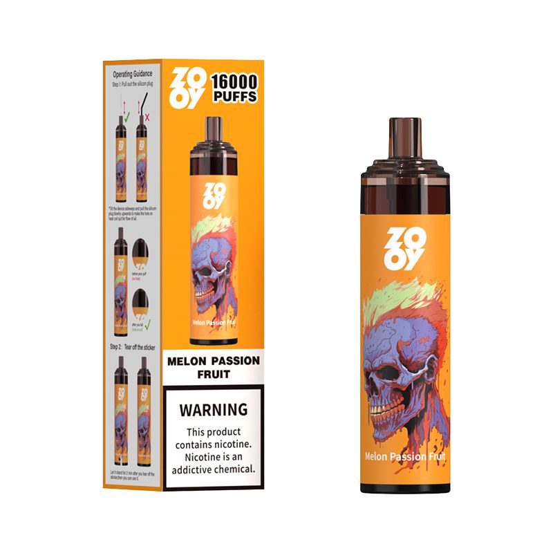 Magazyn UE Zooy Tornado 16000 Puff Ujeżdżalne Vape Pen Elektroniczne papierosy 26 ml podnośnik Cewki Świecane kolory Urządzenie do ładowania VS Randm Tornado Puff 7000 Vape