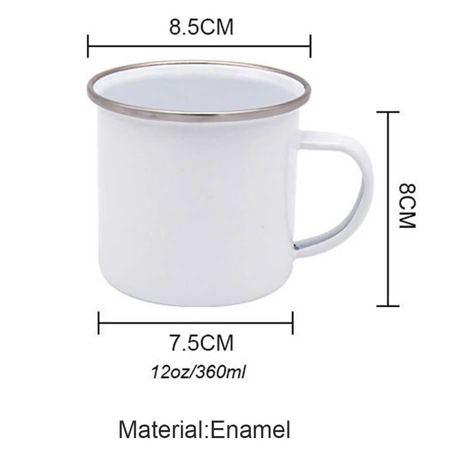 Mugs Custom Inage Enamel Coffee Mugs Family Photos Design Mug Creative Text DIY Cups Friends Birthday Gift 240417