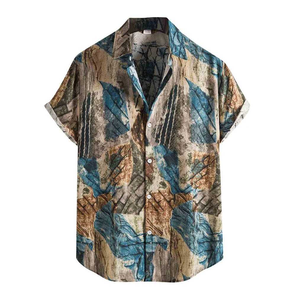 Camicie casual maschile Happy Pasqua Day Men Women Hawaiian Shirt 3D Stampato con uova stampato cubano cubano abbottonato top a maniche corte Street 24416