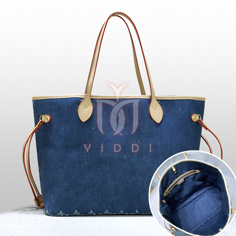 Mode -Denim -Einkaufstaschen Designer -Tasche Frauen Taschen Tasche 10A Qualität Luxus Denim Handtaschen nie einkaufen