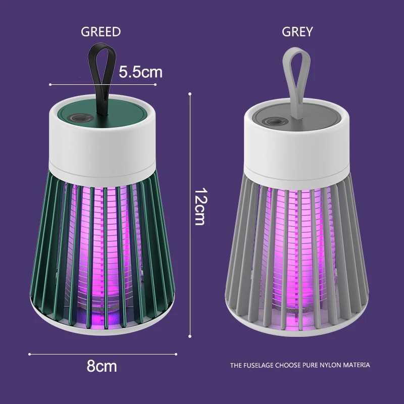 Mosquito Killer Lamps portable Rechargeable Mosquito Repultent Lampe Silencieuse Radiation Insecte Free UV Flight Trap Light Night Light Indoor / Outdoor YQ240417