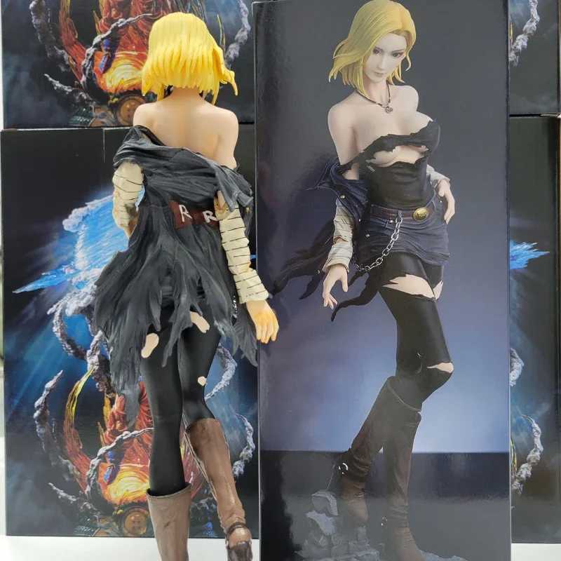 Ação Figuras do brinquedo Anime Z Figuras No. 18 Figuras de ação sexy Modelo De estátua Decoração do ornamento Android 18 PVC Modelo GIFs de brinquedo