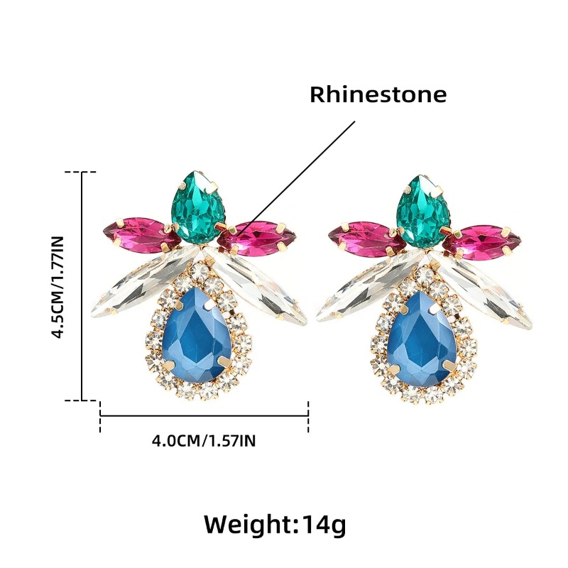 2024 Nouvelles boucles d'oreilles colorées