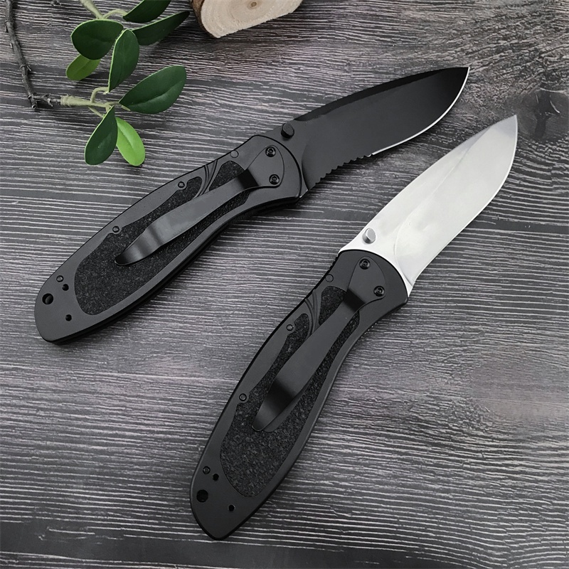 KS 1670 Outdoor Sharp Folding Knife S30V Blade, Högkvalitativ aluminiumlegeringshandtag, viktigt multifunktionsverktyg för camping och fiskestrider