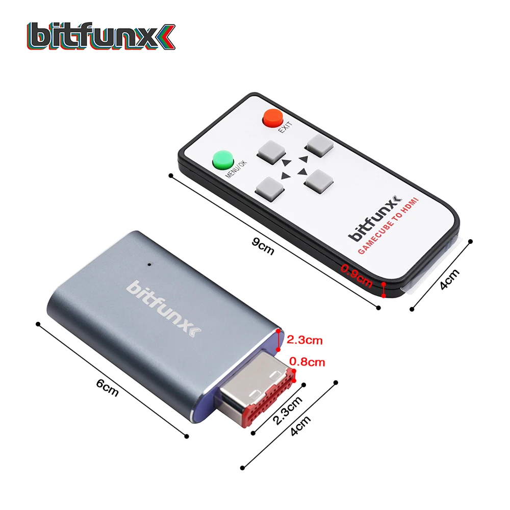 Accessories Bitfunx HDMIcompatible Line Doubler Adapter Adaptor Digital to HDMI GC2HDMI for Nintendo Gamecube NGC