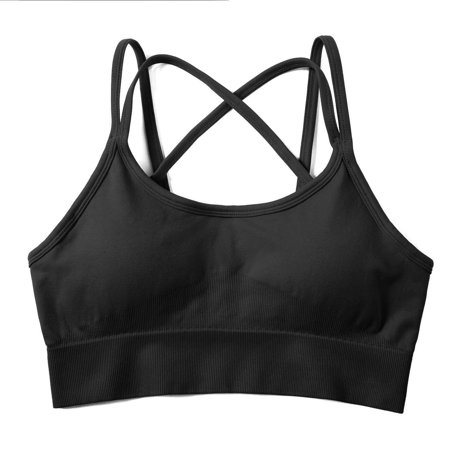 Tracksuits voor dames Yoga Set Gym Set Women Yoga Shorts Crop Top Sport Bra Mouwloze lopende trainingen Outfit Fitness Naadloze Gym Suits Mujerl2403