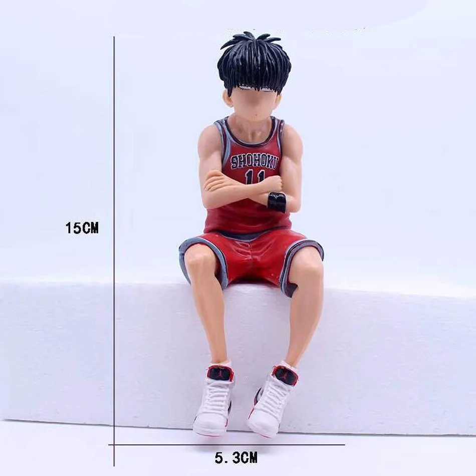 Figure di giocattolo d'azione 15 cm anime slam schiacciata sakuragi hanamichi figure rukawa kaede giocattoli modelli auto ornamenta