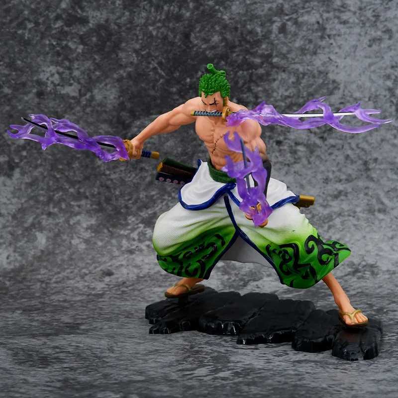 Figure di giocattolo d'azione 17 cm anime anime figura un pezzo roronoa zoro action figures pvc statue zoro figurine collection giocattoli bambini regali bambini