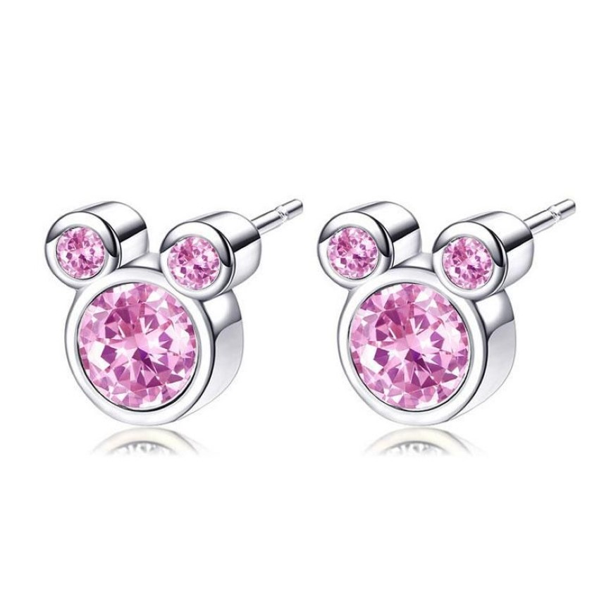 Presents Silver Color Fine Stud Earrings Sparkling Earrings For Women Kids Girls Fashion Jewelry292J