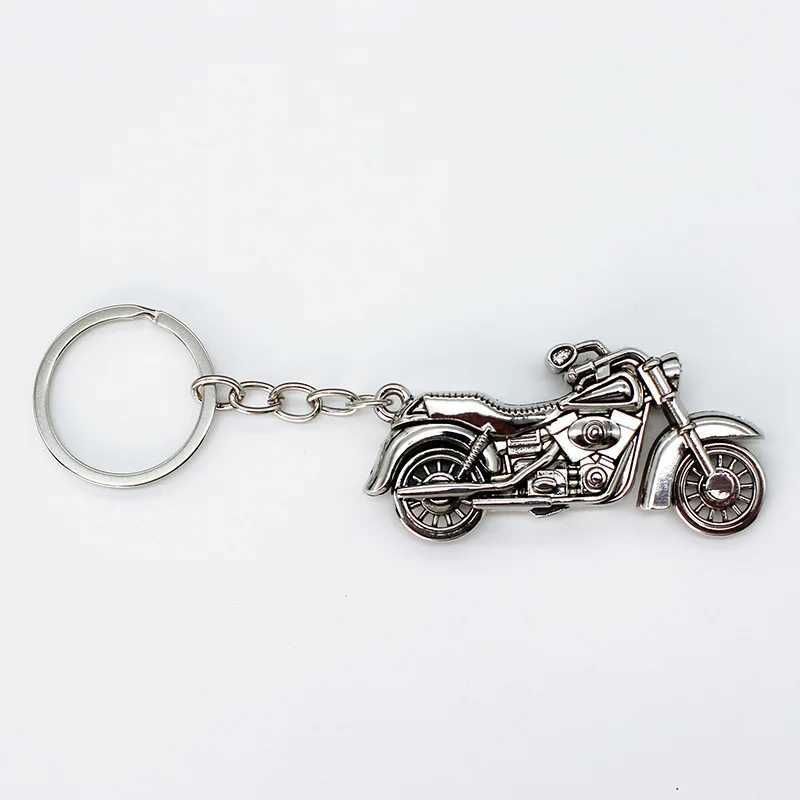 Keychains Lanyards Alloy Motorfiets Keychain Hanger Persoonlijkheid Key Chain voor mannelijke en vrouwelijke studenten D240417