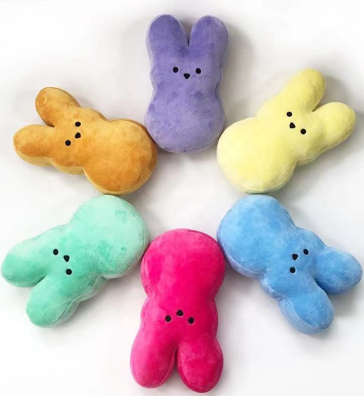 Hot Selling Wholesale Easter Gifts 15 cm Peep Fylld plysch Toy Bunny Rabbit Mini Rabbit Plush Bunny Toy