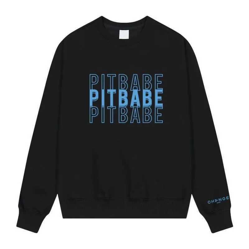 女性のパーカースウェットシャツkpop pitbabe Star autunt Winter Letter Printe Pullover Khaki Hooded Top Coat Women Man O-Neck Reflective Black Y2K Hoodie 240413