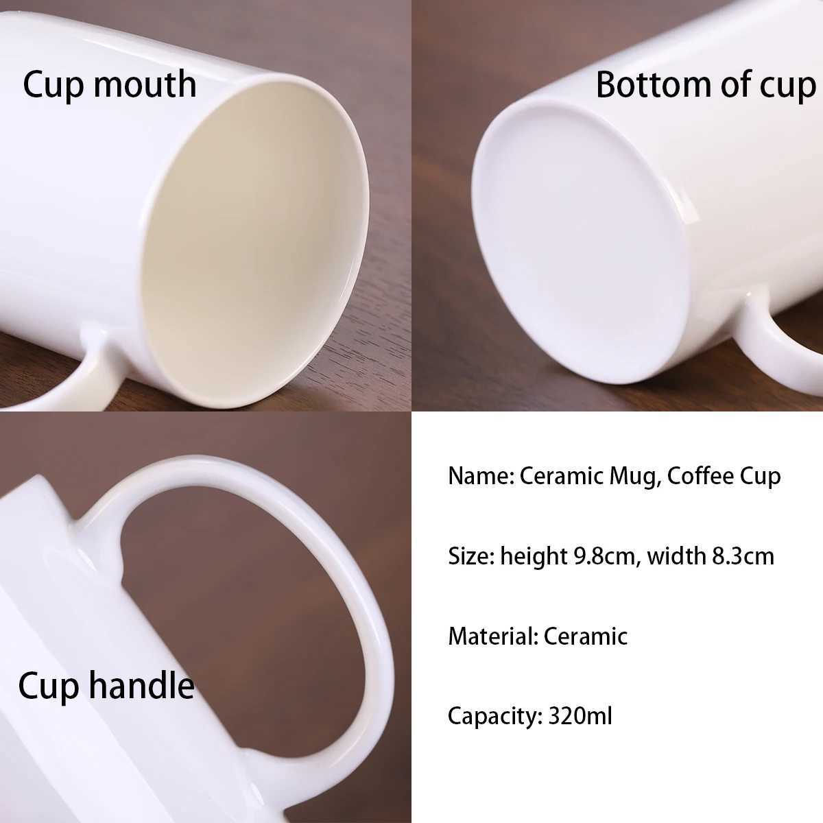 Mokken Custom Funny Ceramic Cups Creative Cup en schattige mokken Personaliseer Gift Noordse Kawaii Cup voor thee Franse kippenrassen 240417
