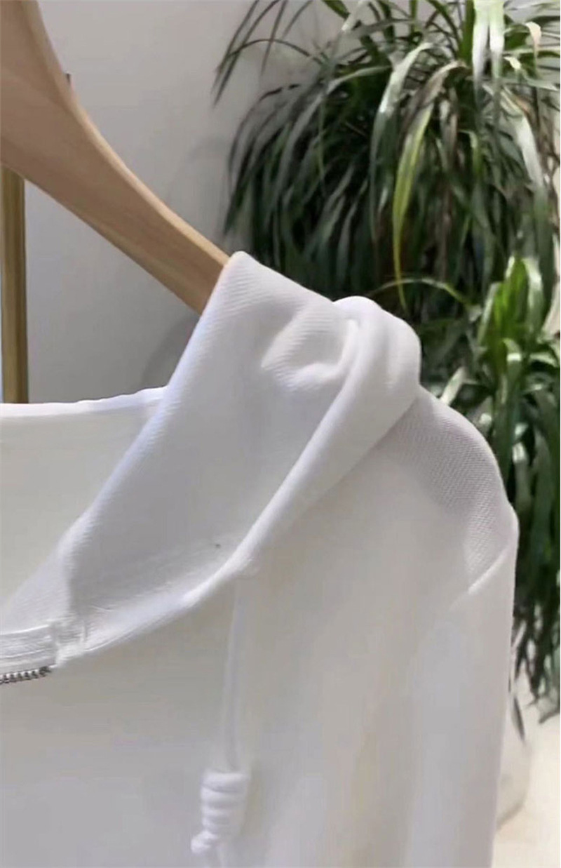 Ny stil långärmad t-shirt botten skjorta jacka tidvatten oregelbunden färg hoodie kvinnlig mode