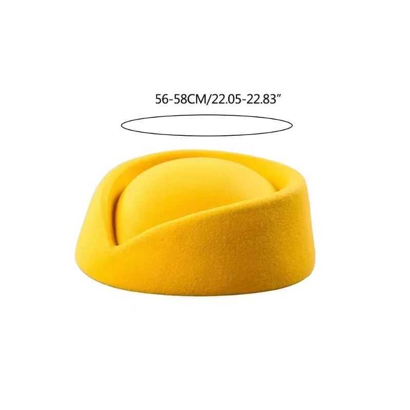 Beret caps czapki beretowe linię linii stewardessów stewardesa vintage mundury hat stewardess pillbox hatdrop kapelusz dropsshipping D24417