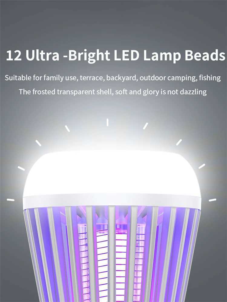 Mosquito Killer Lamps New Electric Shock Lamp USB Flying Trap Eliminator Repellent Used for Bedroom Outdoor Repellents YQ240417