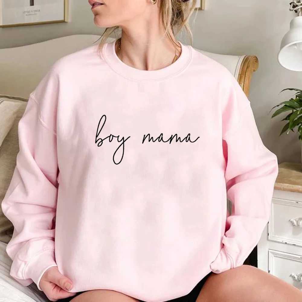 Damen Hoodies Sweatshirts Junge Mama Sweatshirt Mütter Tag Geschenk Junge Mutter Hoodie Frauen Hoodies Langarm Crewneck Sweatshirts weibliche lässige Pullover Tops 240413