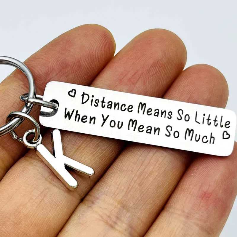 Keychains Lanyards Par Gift Long Distance Relationship Keychain Bästa vän Gift Par Matchande gåva till pojkvän Griend Friendship Gift D240417