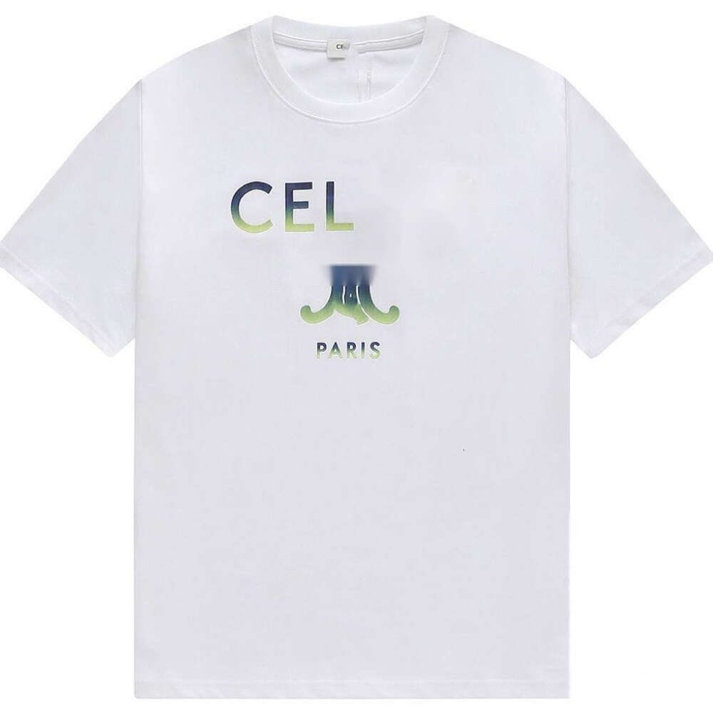 Celinnes T Shirt Designer T Shirt Luxury Fashion Womens Summer New Brand Triumphal Arch Letter Printing Fashion Loose Short Slved For Men And Women