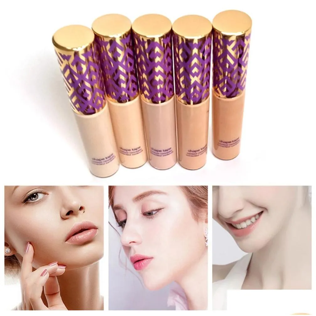 Concealer Breathable Liquid Foundation Face Contour Full Coverage Matte Brighten Concealer Natural tape 10ml Best quality Fast