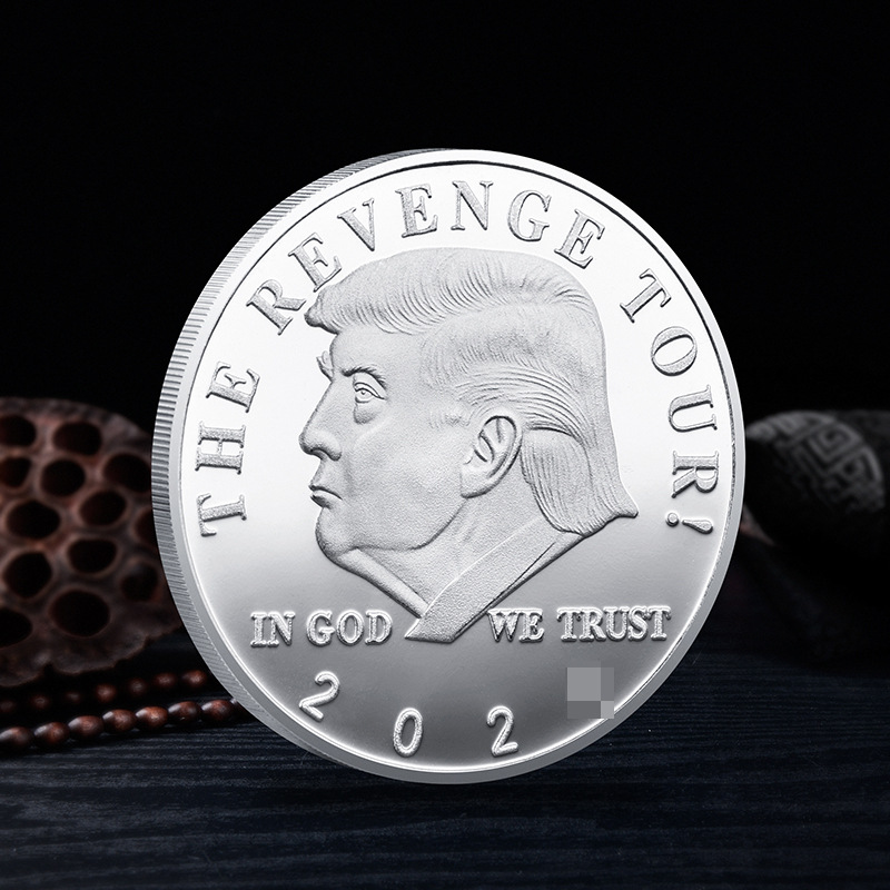 ترامب 2024 The Revenge Tour Collectible Gold Plated Gold United States Coin التذكاري