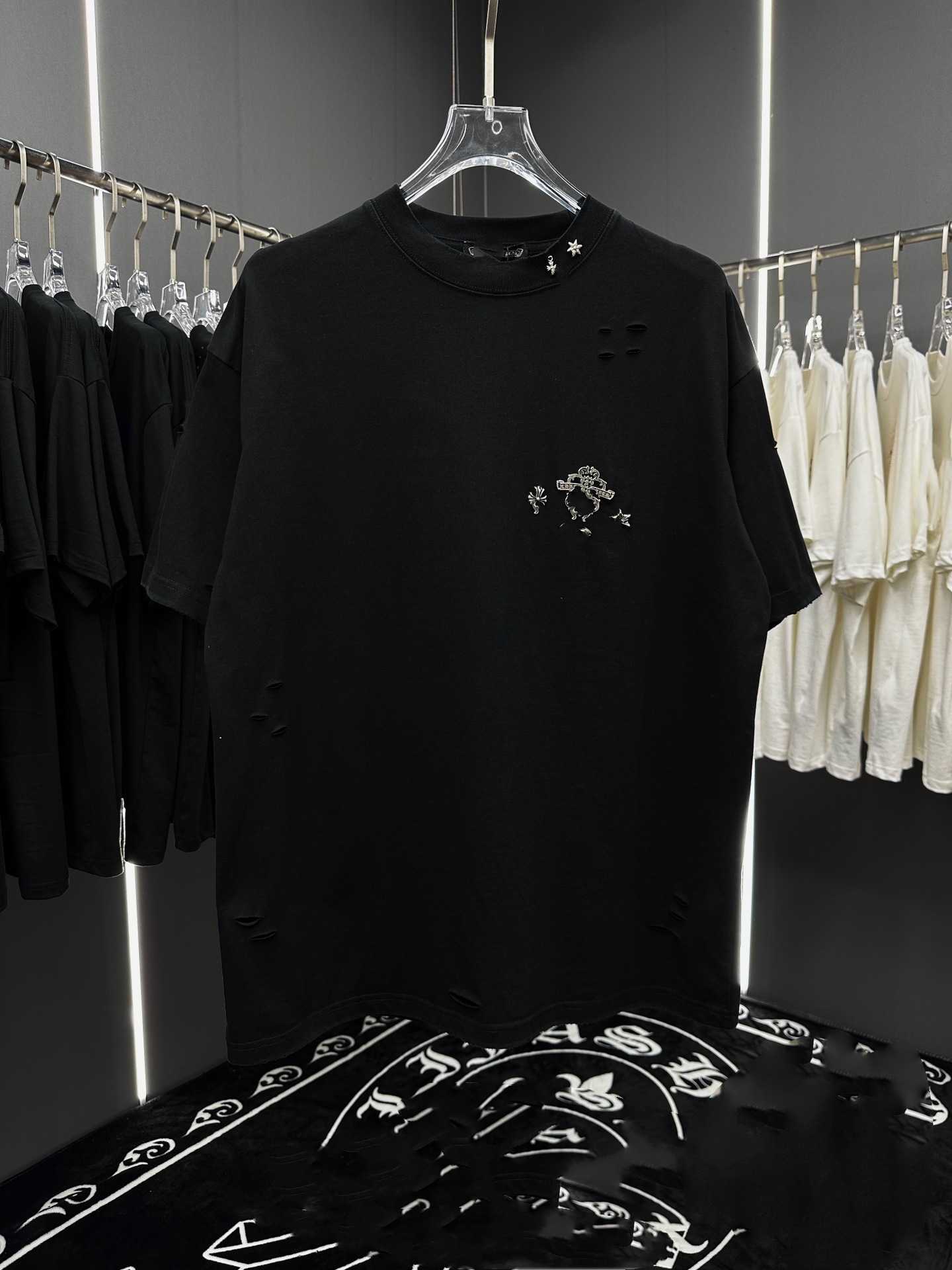 Wysokiej jakości designerski odzież Prawidłowy croix heavy metalowy krzyżowa para koszulka z krótkim rękawem wszechstronna trend