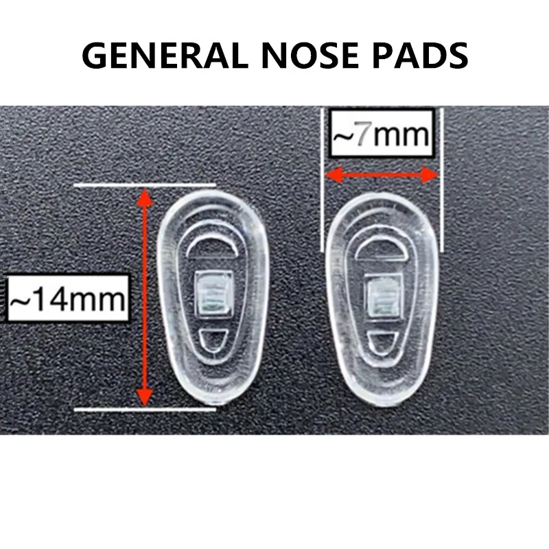 Cuscinetti al naso di dimensioni generali di dimensioni generali all'ingrosso cuscinetti simmetrici sani occhiali occhiali comodi accessori occhiali morbidi a pressione zero