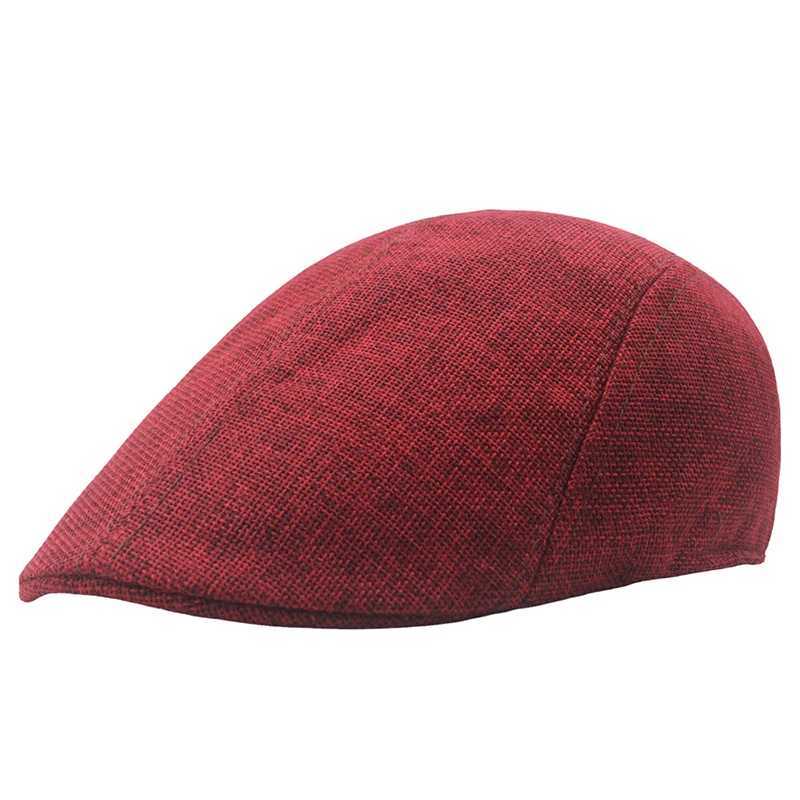 Ryqj Berets Men Berets Peaked Painter Capsフラットキャップハットニュースボーイハットパパレトロブリティッシュスタイルのクラシッククラシッククラシッククロス式D24418