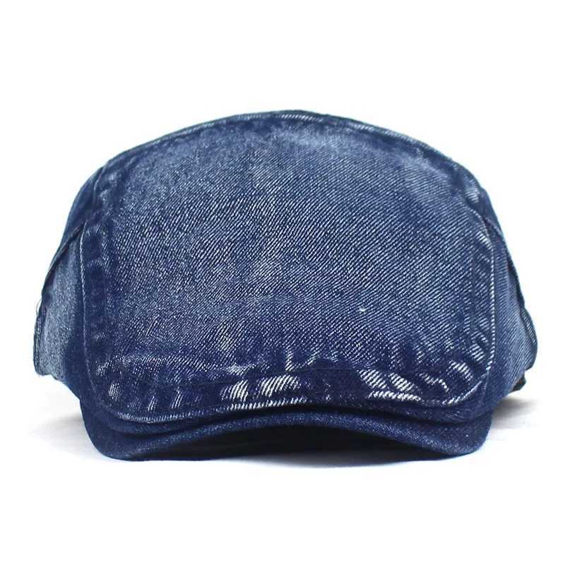 VQ5E Berets Newsboy Caps Cotton Plat Pape Paped Cap Men and Women Painter Beret Hats 10 D240418