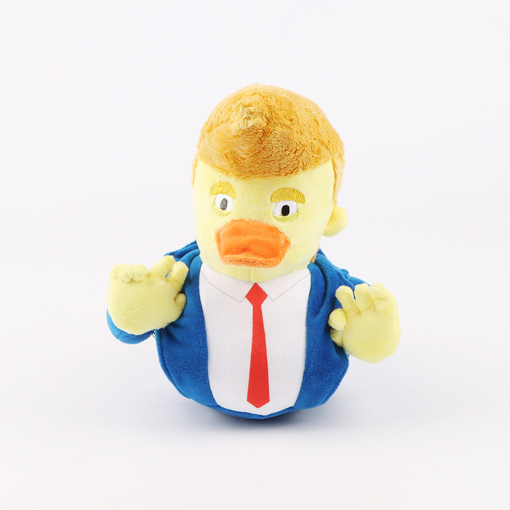 Creative Trump Plush Suit Duck Plush Dolls Decorations 2024 Election